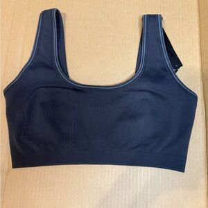 Nike SKIMS Ribbed Scoop Bra- Black